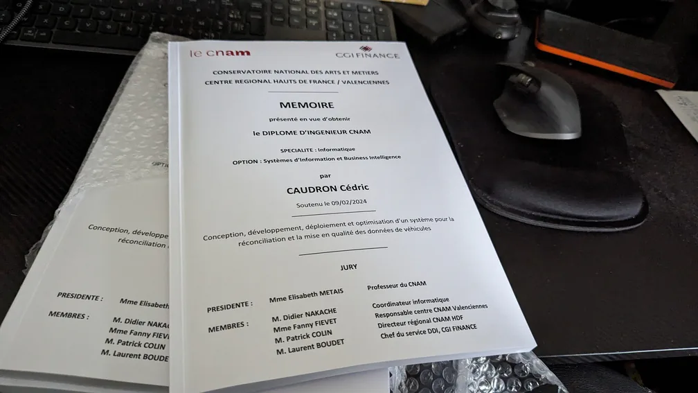 Mémoire d’ingénieur de Cédric Caudron